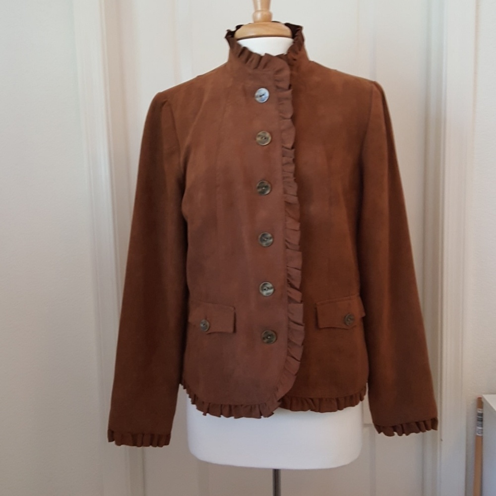 Suede fabric jacket - Picture 1 of 7